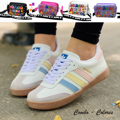 SUPER COMBO DEPORTIVO DAMA + BOLSO KAROL G + ENVIO GRATIS ELIGE COLOR Y TALLA👇